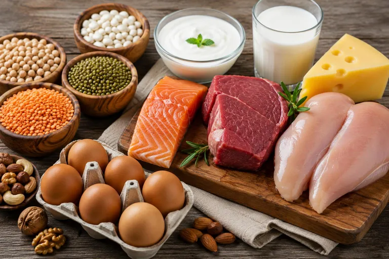 Yumurta, süt ürünleri ve balık gibi B12 kaynakları