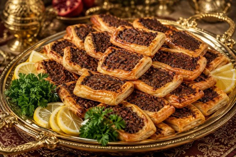 Antakya kaytaz böreği, nar ekşili kıymalı hamur işi