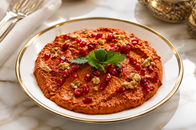 Antakya muhammara, cevizli biber mezesi