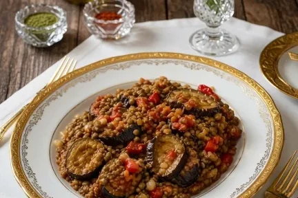 Hatay şeyh mualla, mercimekli patlıcan yemeği